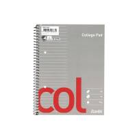 Kollegieblok Bantex m/spiralryg A5+ linjeret 70blade 70g