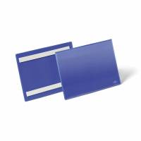 Lagerlomme selvklæbende A5 tvær mørkblå