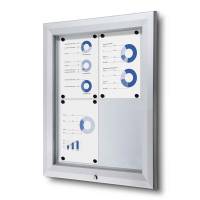Udh&aelig;ngsskab TWIN Whiteboard 4 x A4 t/udend&oslash;rsbrug
