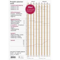 Projektplanner falset t/A4 2026 80x29,7cm brun 26 1050 00