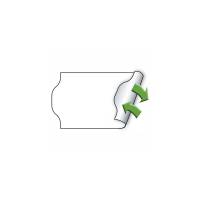 Etiket Meto 32x19mm hvid aftagelig 1000stk/rul 5rul/pak