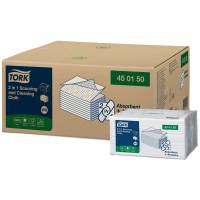 Skure og aftørringsklud Tork 2-i-1 W8 38,5x30cm 360ark/kar