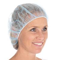 H&aring;rnet Bouffant Caps bl&aring; stor 1000st/pak