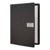 Menukort Securit A4 Leather range raw sort
