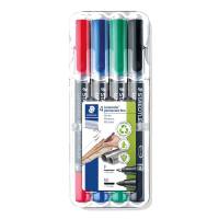 Marker STAEDTLER Lumocolor Duo ass. F 0,6mm /M 1,5mm 4stk/s&aelig;t