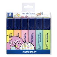 Tekstmarker STAEDTLER 364 ass. pastel 6stk i etui