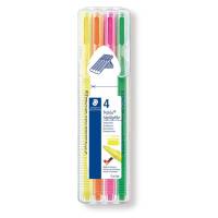 Tekstmarker STAEDTLER 362 Triplus 1-4mm assorteret 4stk/s&aelig;t