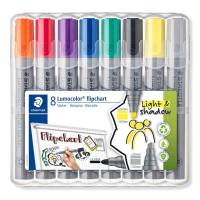 Marker Lumocolor Flipchart- SB Graphic Recording light & shadow 8stk ass.