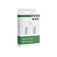 Navneskilte t/ID 60x90mm bl&oslash;d plast liggende format