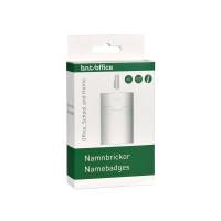 Navneskilte t/ID 60x90mm bl&oslash;d plast st&aring;ende format 10stk/pak