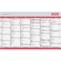 Kontorkalender Stor m/flagdage 2026