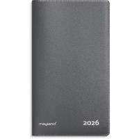 Index Planner m&aring;nedskalender m&oslash;rkegr&aring; PP-plast 2026