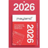 Lille afrivningskalender m/bagsidetekst 2026