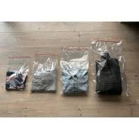 Tekstilpose med tapelukning 510x750+50x0,035mm 100stk