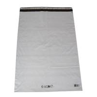 Coex Forsendelsespose, 50 &micro;m, LD-PE sort/hvid, 550x770mm permanent tape lukning, pakke a 100 stk