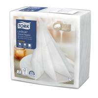 Middagsserviet, Tork, Linstyle, 1/4-fold 1 lag, hvid 390mmx390mm, pakke a 50 stk FSC Mix Credit
