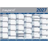 V&aelig;gkalender, Mayland k&aelig;mpe, 60x707mm &aring;r: 2027, Flerfarvet,, FSC Mix Credit