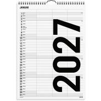 Familiekalender Black and white 3 kol. 2027