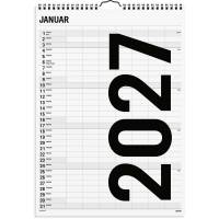 Familiekalender Black and white 7 kol. 2027