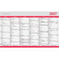 Kontorkalender Stor m/flagdage 2027