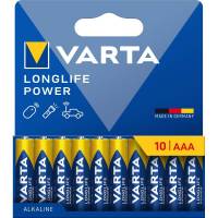 Batteri, Varta, AAA Longlife Power pakke a 10 stk