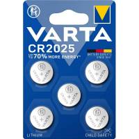 Knapcellebatteri, Varta, CR2025 pakke a 5 stk