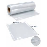 Topark, 30 &micro;m, Rulle, 1300 mm x 510.00 m perforeret for hver 1700 mm genanvendt LDPE, transparent ru