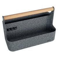 Bordsorganisator, Leitz 200x390x265mm, b&aelig;rbar, gr&aring;