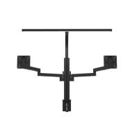 monitor arm med lampe, Unilux Axio Strata 361x916mm, sort