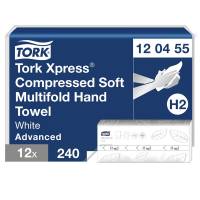 Papirh&aring;ndkl&aelig;der ark, Tork, Advanced, H2 2 lag, hvid 212mmx242mm, karton a 2880 stk FSC Recycled Cred