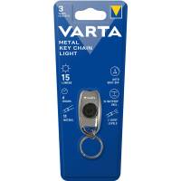 Lommelygte, Varta, KEY CHAIN LIGHT 25x50x11mm, Metal, metallic