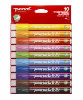 Whiteboardmarker, Penol, 800, assorteret non-permanent, S&aelig;t med 10 stk