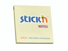 Notes Stick'N gul 76x76mm 100blade