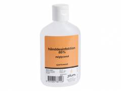 H&aring;nddesinfektion Flydende Plum 85% ethanol 120ml m. Glycerol/Snapl&aring;g u. Parfume