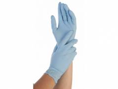 Nitrilhandske Excellent XL bl&aring; pudderfri 100stk/pak