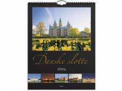 Vægkalender Danske slotte 29,5x39cm 2024 0662 00