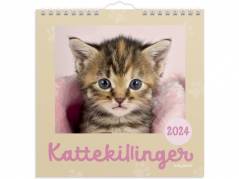 Vægkalender Kattekillinger 16x32cm 2024 0664 00