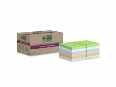 Post-it Super Sticky Recycle Assorteret 47,6x47,6mm 12blk