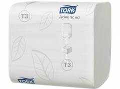 Toiletpapir ark Tork Bulk T3 Advanced 2-lags 36x252stk/kar