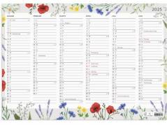 Vægkalender Blomster A3 2025