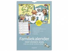 Familiekalender Otto Dickmeiss & Lilja Scherfig 6 kolonner A3 2025