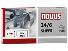 Hæfteklamme Novus re+new 24/6 Super 1000st/pk