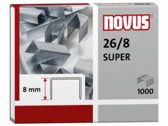 Hæfteklamme Novus re+new 26/8 Super 1000st/pk