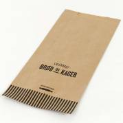 Bagerpose m/sidefals mellem Friskbagt brød og kager 500stk/pk