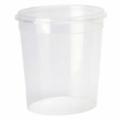 Plastbøtte + låg handy-lock PP 1025ml 180sæt/kar Ø118mm