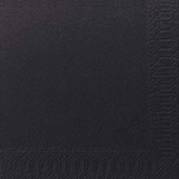 Servietter Duni 3-lags sort 24cm 2000stk/kar