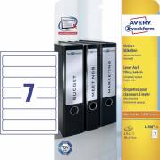 Rygetiket Avery 192x38mm L4760 7stk/ark 25ark/pak