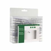 Navneskilte bnt 40x75mm m/sikkerhedsn&aring;l & indstik 50stk/pak Transparent 724200(50EA)