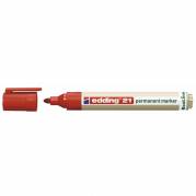 Marker Edding 21 ECOLINE rød perm. 1,5-3mm rund spids