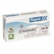 Hæfteklamme Rapid Stand. 24/6 galvaniserede 1000stk/pak